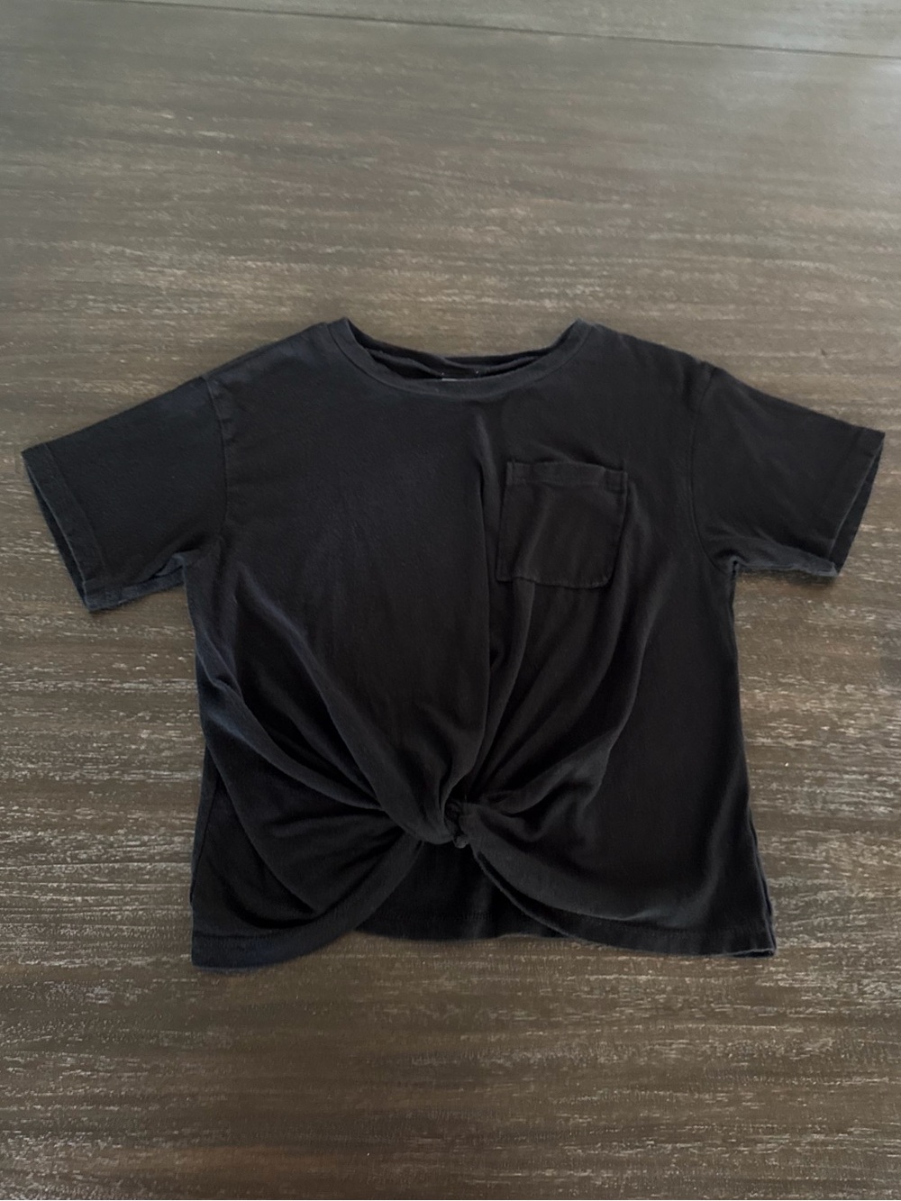 Melrose & Market Girls Medium (8/10) Black Short Sleeve Shirt